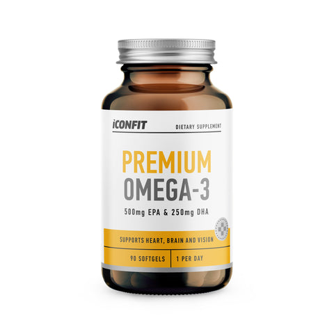 ICONFIT Premium Omega 3 90 kapsulių – širdies ir smegenų sveikatai