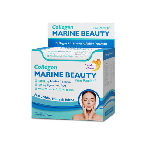 Marine Beauty Shots jūrinio kolageno papildai, 20 vienetų