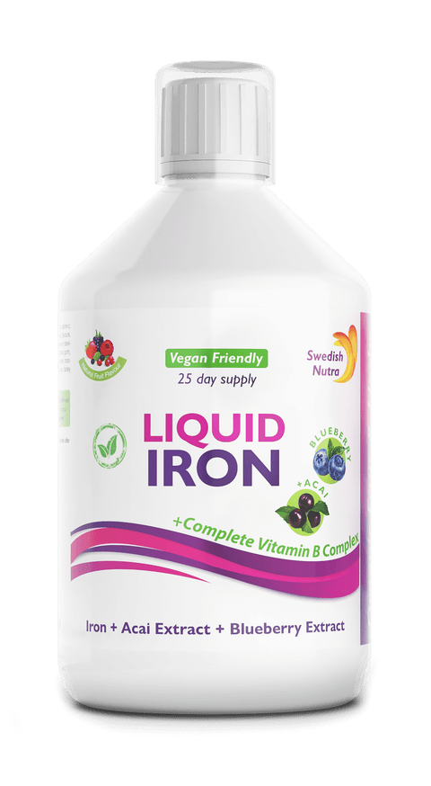 „Liquid Iron“ geležies papildai – kraujui ir energijai palaikyti