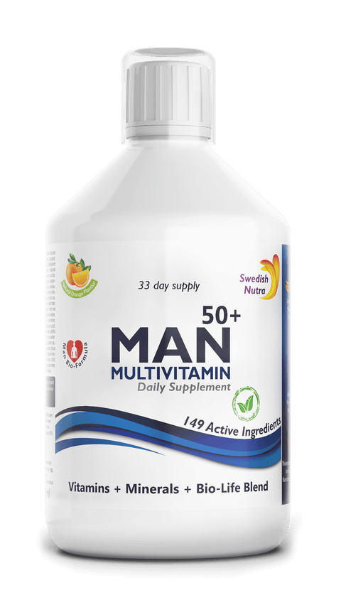 Multivitaminai Man 50+ – subalansuoti vitaminai vyrams