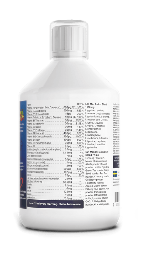 Multivitaminai Man 50+ sveikatai ir energijai palaikyti