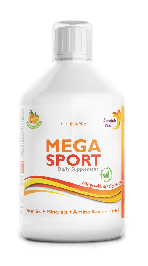 „Mega Sport“ papildai 500 ml – energijai ir ištvermei sportui