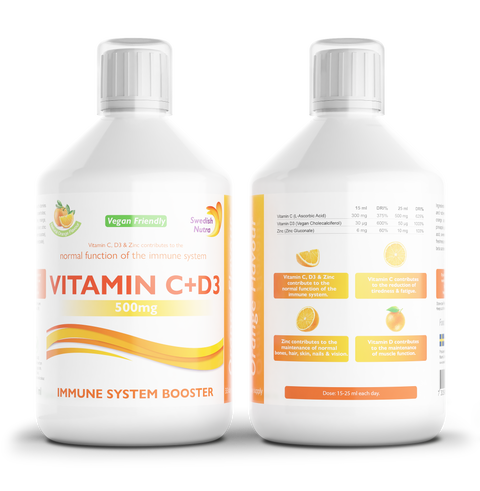 Swedish Nutra Vitaminai C + D3