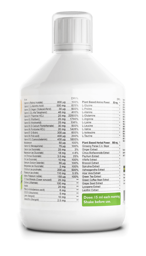 500 ml „Ginger Ultra+“ multivitaminai – natūralus papildas