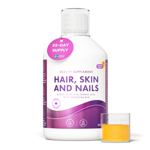 Swedish Nutra Hair, Skin & Nails - Vitaminai plaukams, odai, nagams 500 ml.